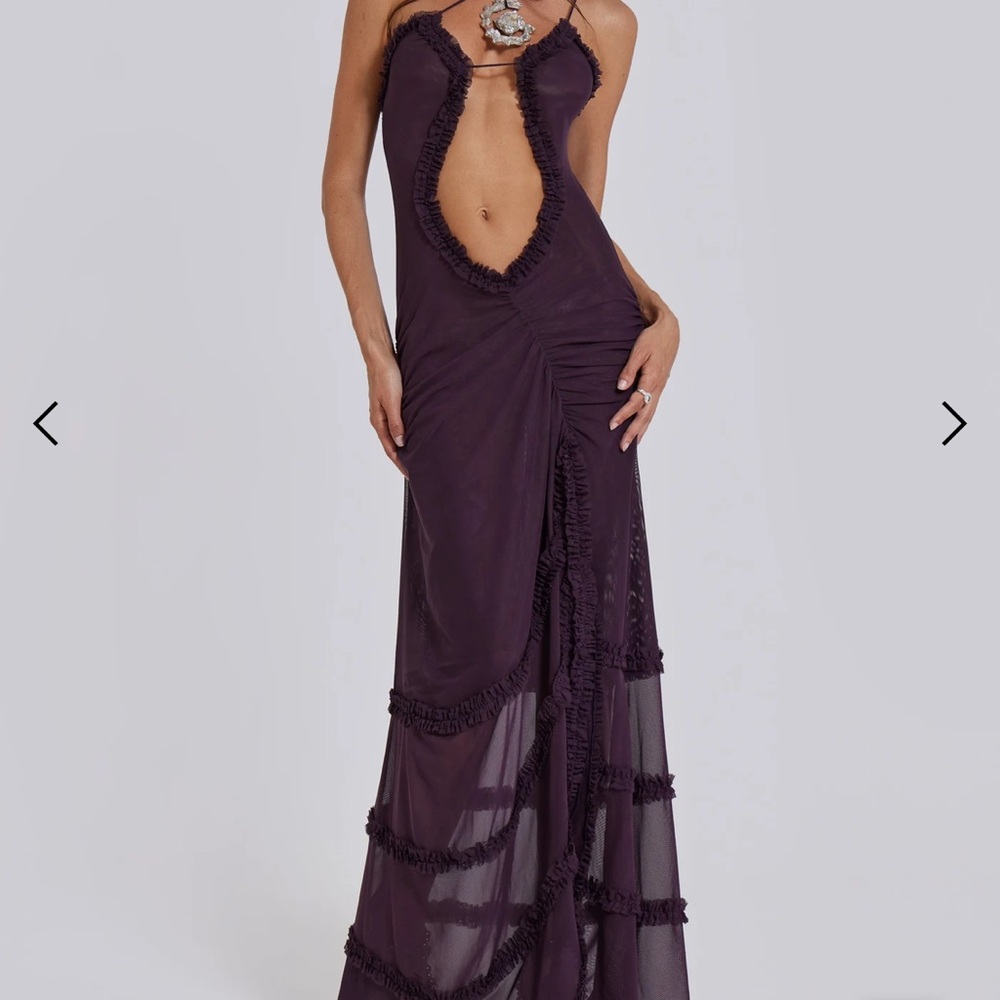 Jaded London Fatale Maxi Dress in Dusk